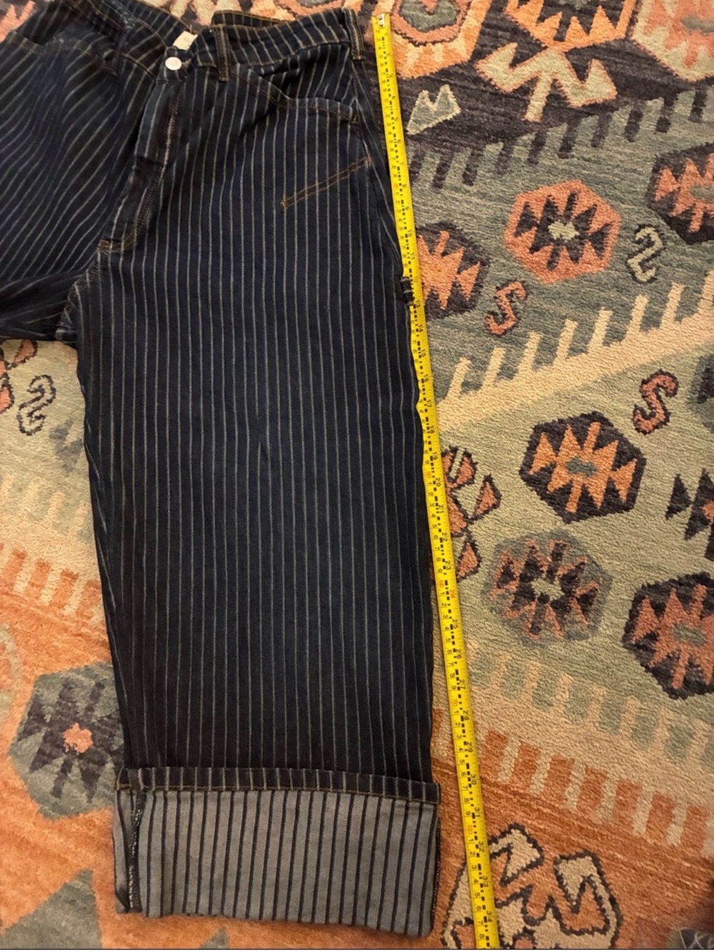 Pilcro Kayden High-Rise Railroad
Stripe Carpenter Barrel Jeans - Picture 8 of 9